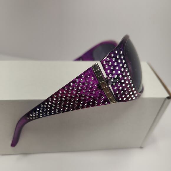 Global Vision Galaxy Lav +2.50 Sunglass Readers Sparkle Purple Glitz - Picture 6 of 11